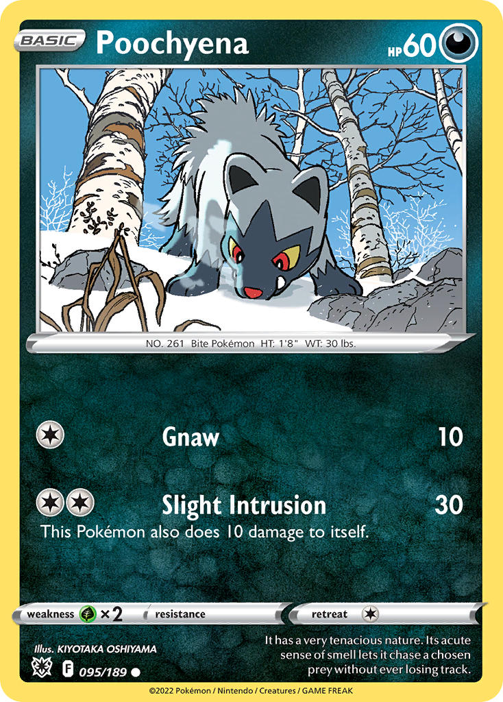Poochyena - Astral Radiance Pokemon Trading Card