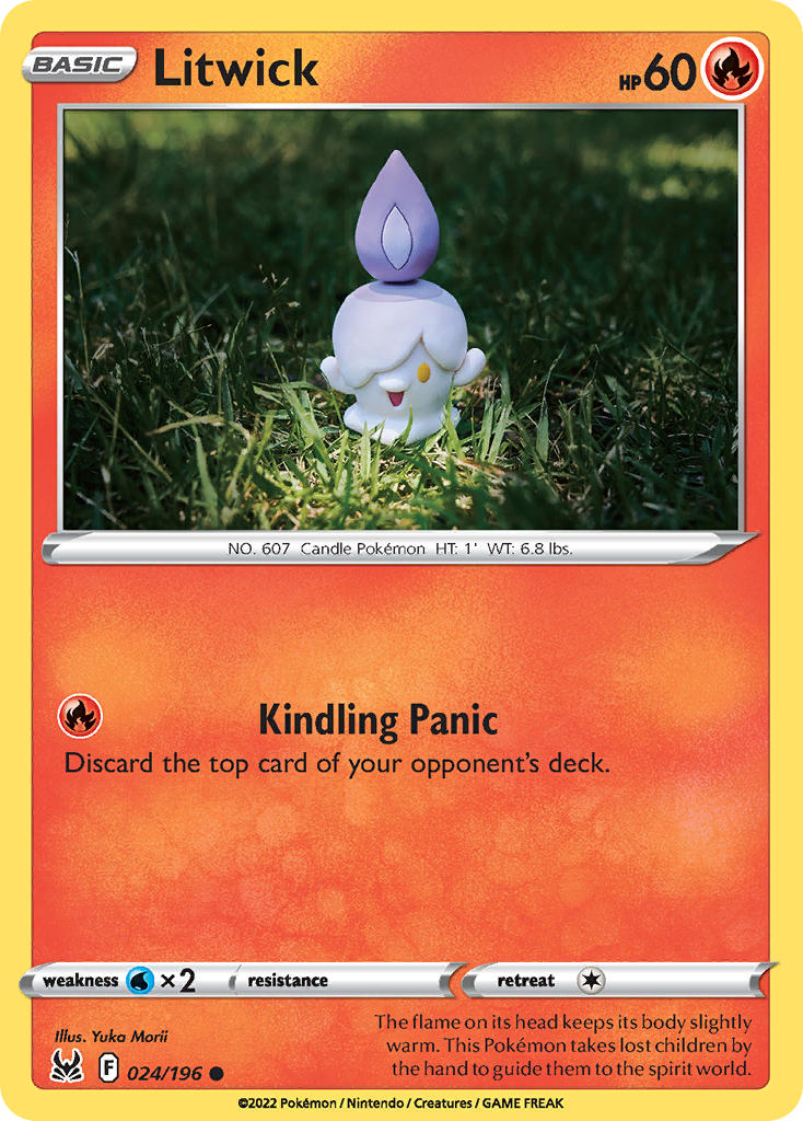 Litwick - Lost Origin Pokemon Trading Card
