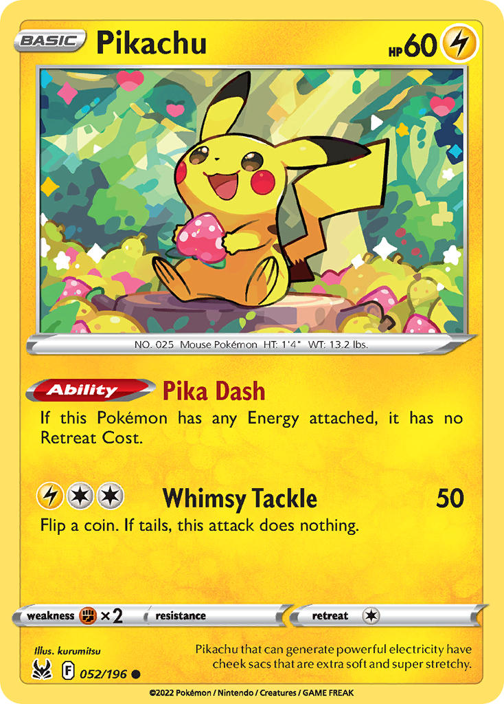 Pikachu - Lost Origin Pokemon Trading Card
