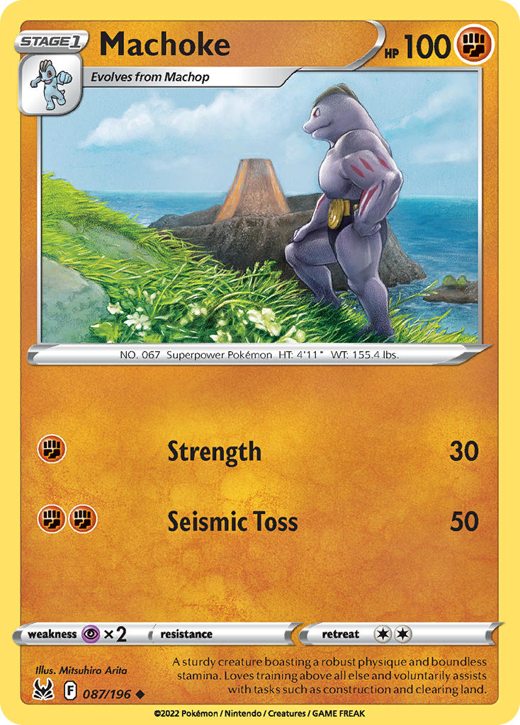 Machoke - Lost Origin Pokemon Trading Card
