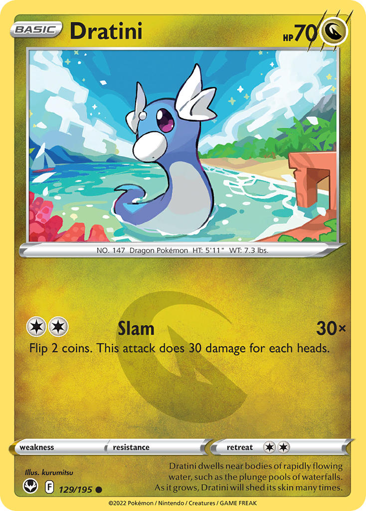 Dratini - Silver Tempest Pokemon Trading Card