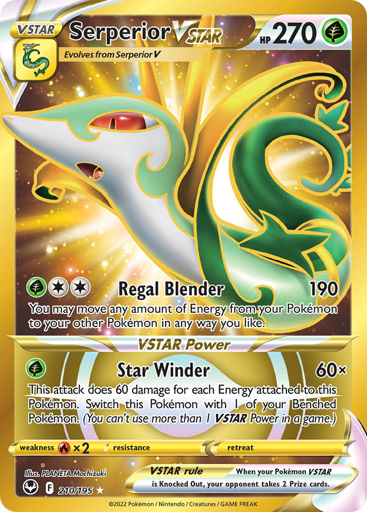 Serperior VSTAR - Silver Tempest Pokemon Trading Card