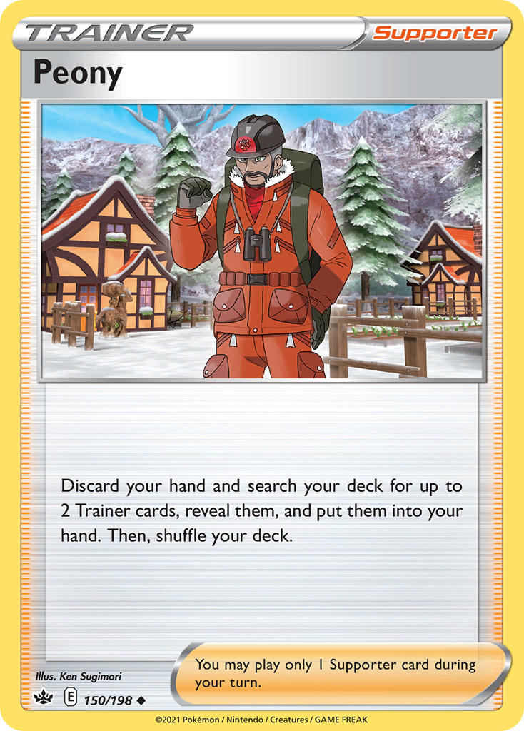 Peony - Chilling Reign Pokemon Trading Card
