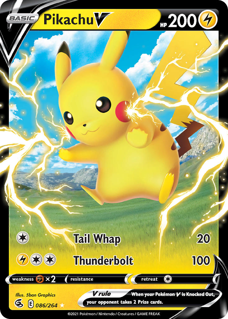 Pikachu V - Fusion Strike Pokemon Trading Card