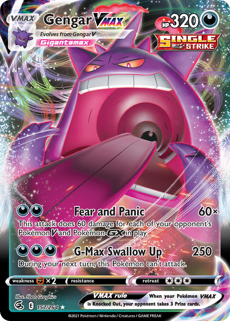 Gengar VMAX - Fusion Strike Pokemon Trading Card
