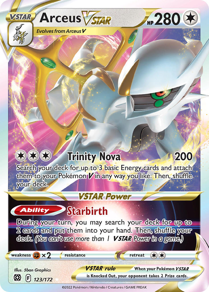 Arceus VSTAR - Brilliant Stars Pokemon Trading Card