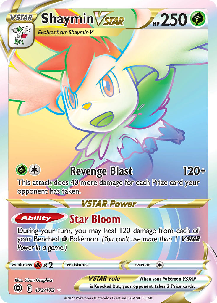 Shaymin VSTAR - Brilliant Stars Pokemon Trading Card