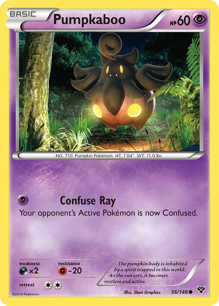 Pumpkaboo – 56/146 XY Pokemon Trading Card