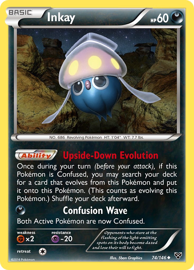 Inkay – 74/146 XY Pokemon Trading Card