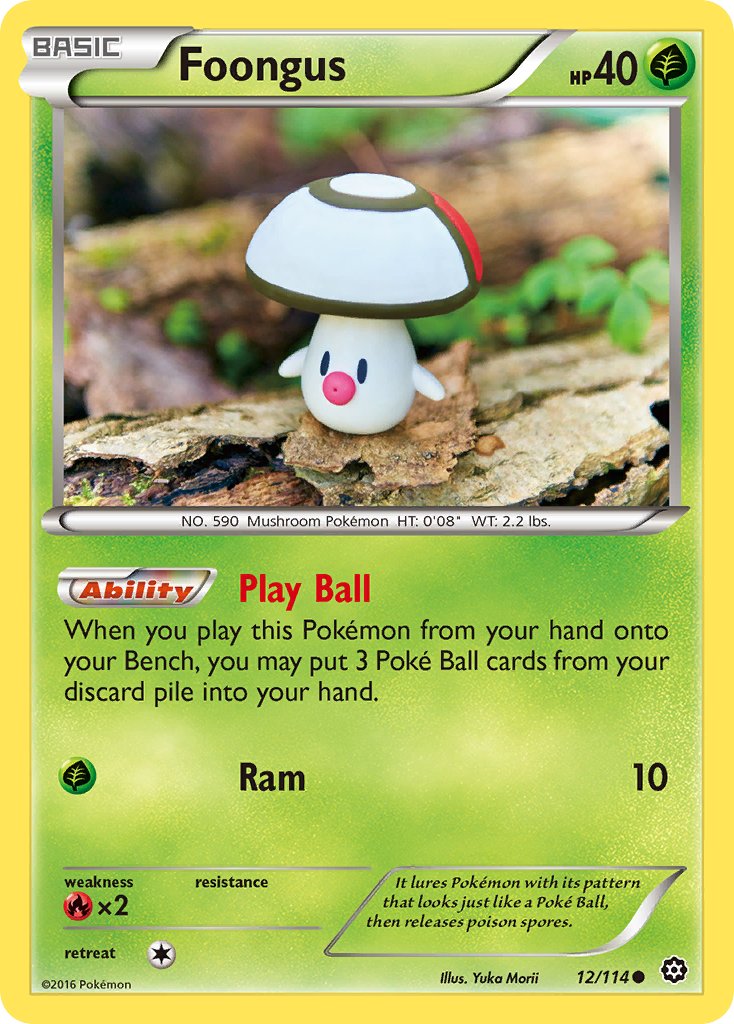 Foongus – 12/114 Steam Siege Pokemon Trading Card