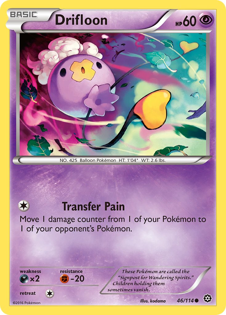 Drifloon – 46/114 Steam Siege Pokemon Trading Card