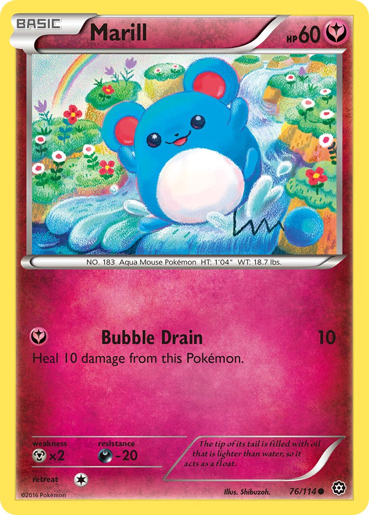 Marill – 76/114 Steam Siege Pokemon Trading Card