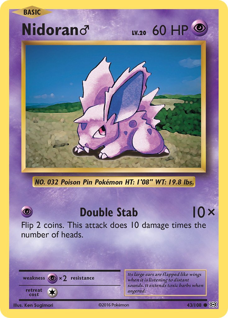 Nidoran Male Reverse Holo