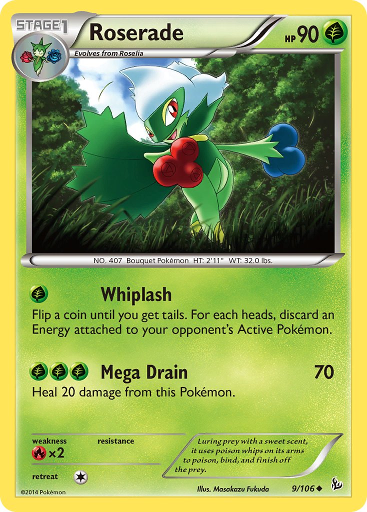 Roserade - Flashfire Pokemon Trading Card