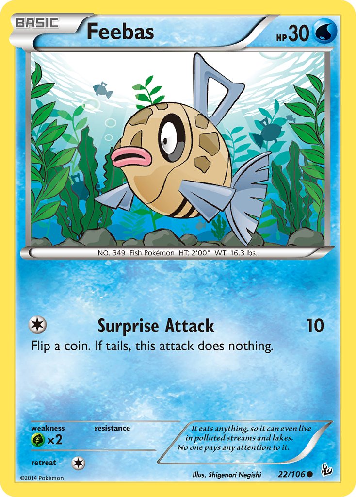 Feebas - Flashfire Pokemon Trading Card