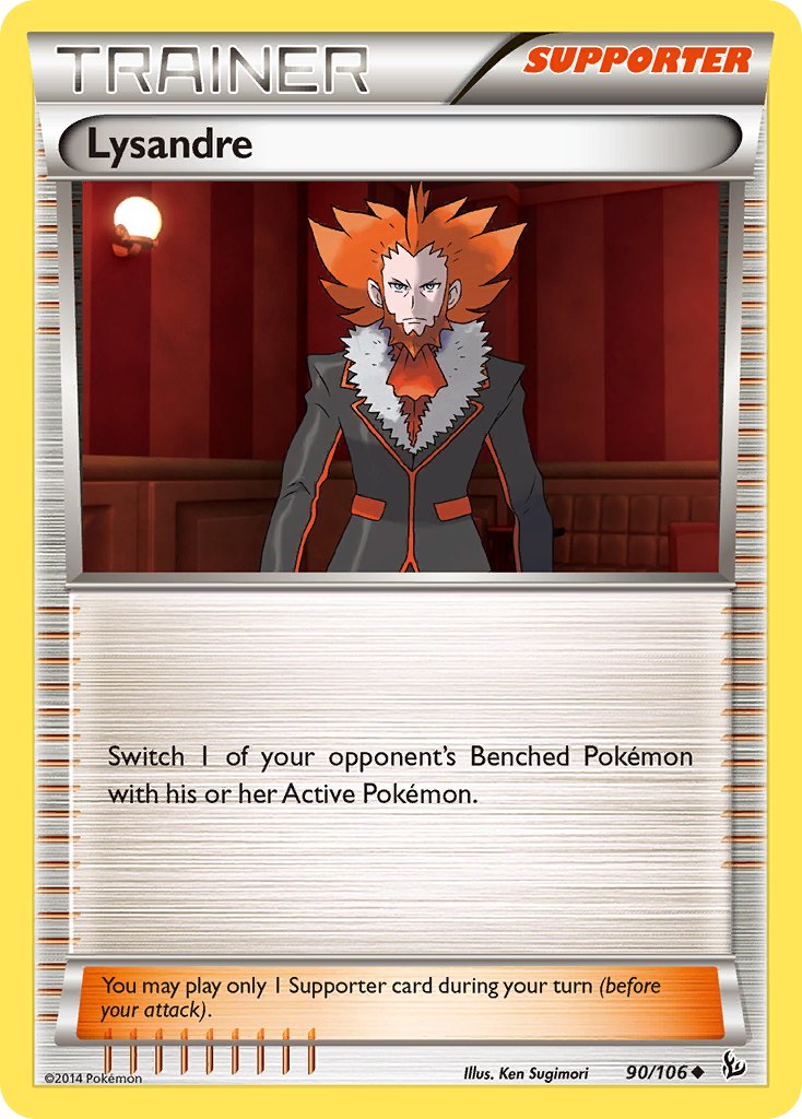 Lysandre - Flashfire Pokemon Trading Card