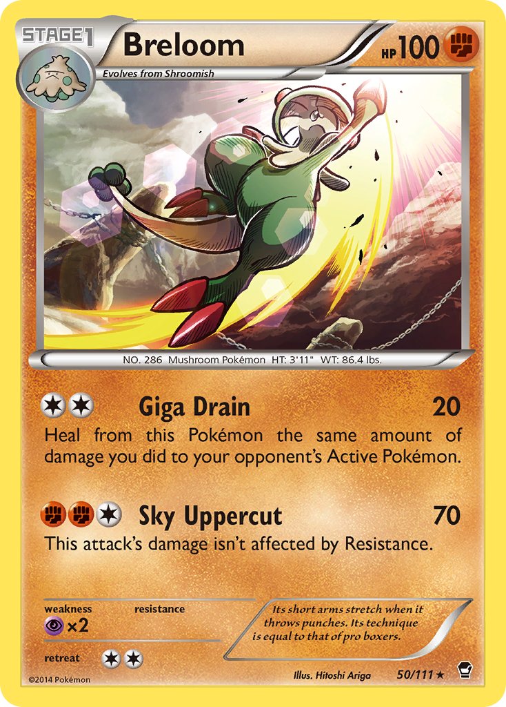 Breloom – 50/111 Furious Fists Pokemon Trading Card