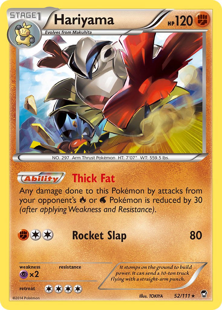 Hariyama – 52/111 Furious Fists Pokemon Trading Card