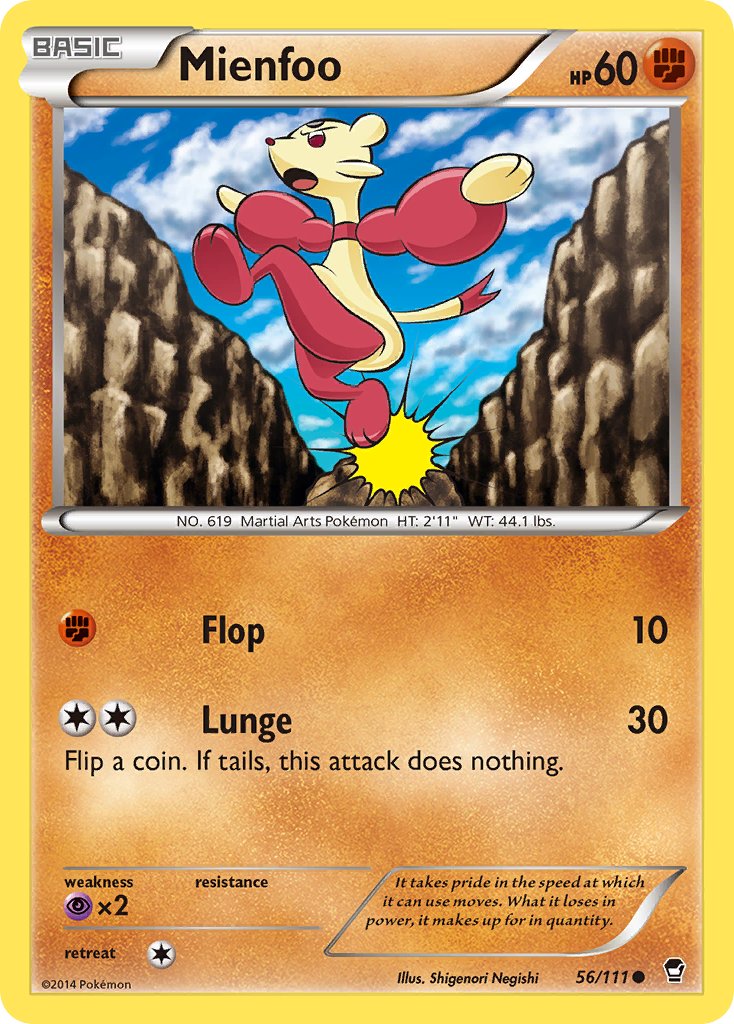 Mienfoo – 56/111 Furious Fists Pokemon Trading Card