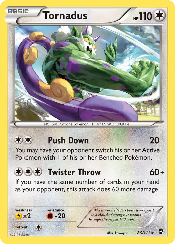 Tornadus – 86/111 Furious Fists Pokemon Trading Card