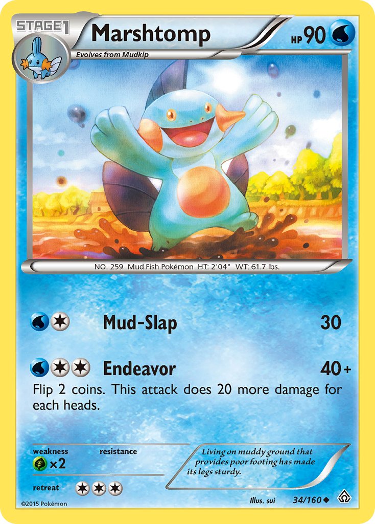 Marshtomp – 34/160 Primal Clash Pokemon Trading Card