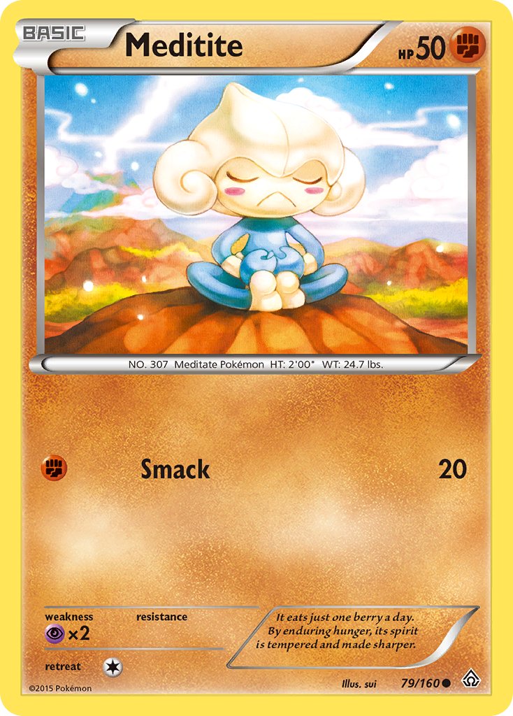 Meditite – 79/160 Primal Clash Pokemon Trading Card