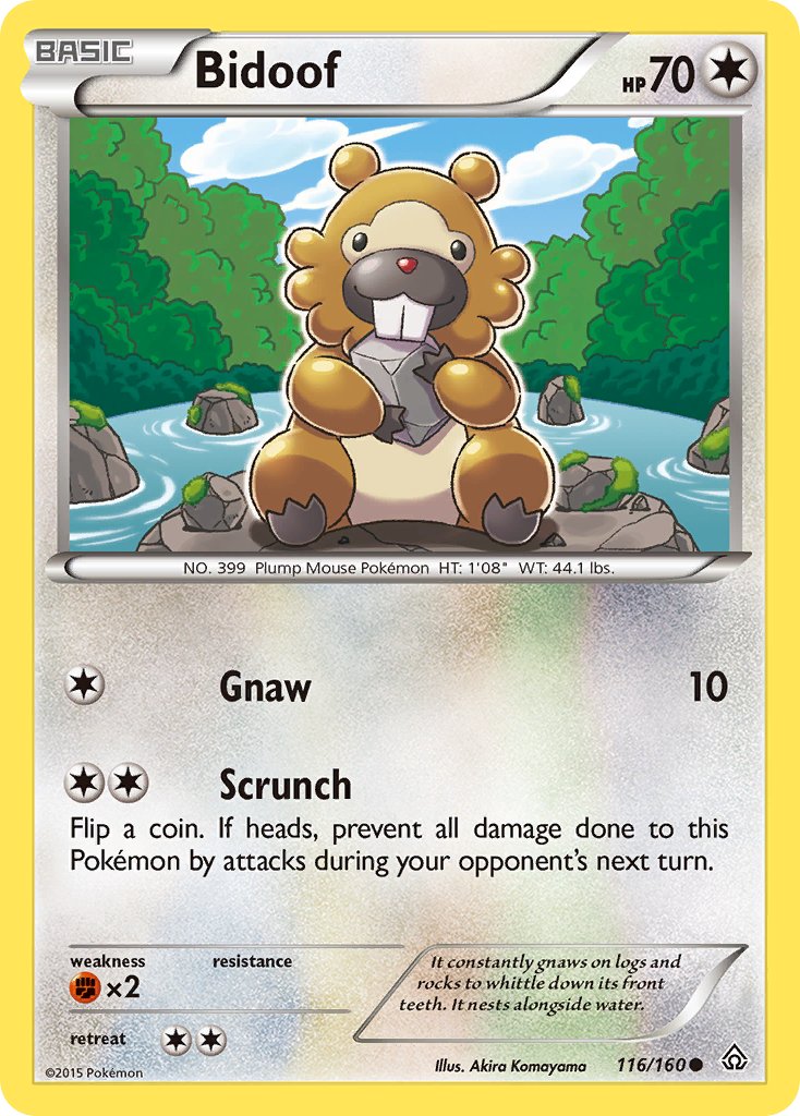 Bidoof – 116/160 Primal Clash Pokemon Trading Card
