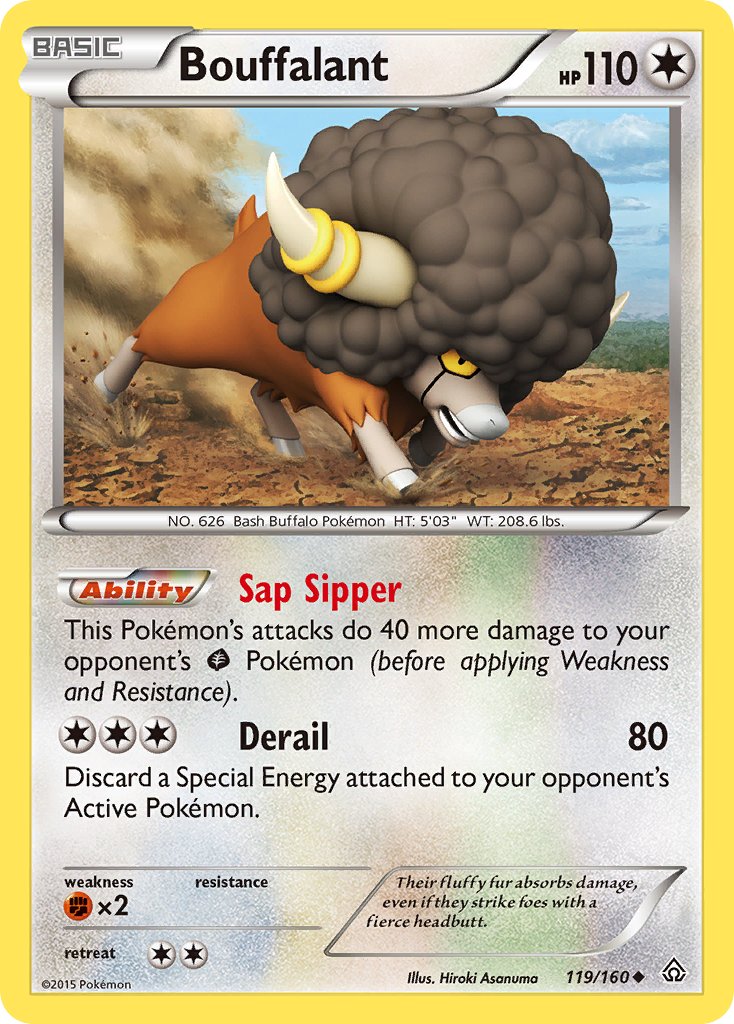 Bouffalant – 119/160 Primal Clash Pokemon Trading Card