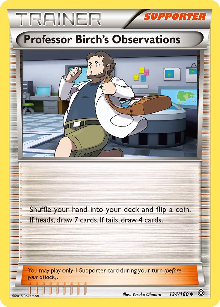 Professor Birch’s Observations – 134/160 Primal Clash Pokemon Trading Card