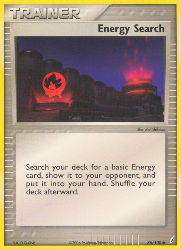 Energy Search – 86/100 Crystal Guardians Pokemon Trading Card