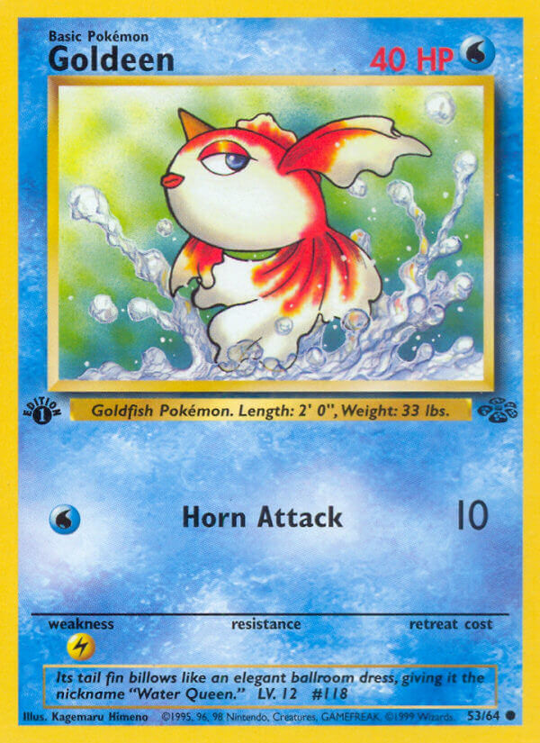 Goldeen - Jungle Pokemon Trading Card