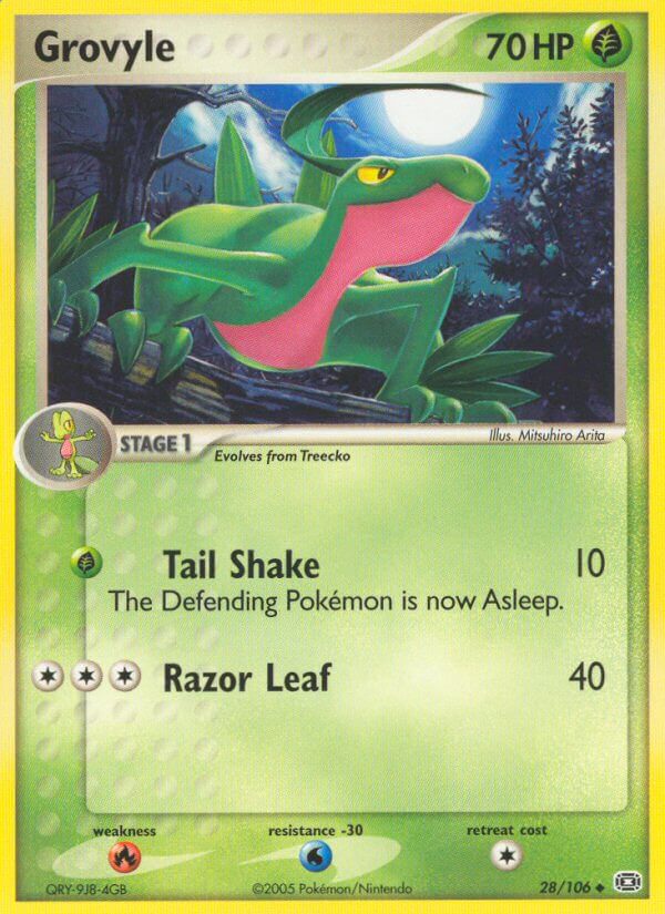 Grovyle – 28/106 Emerald Pokemon Trading Card