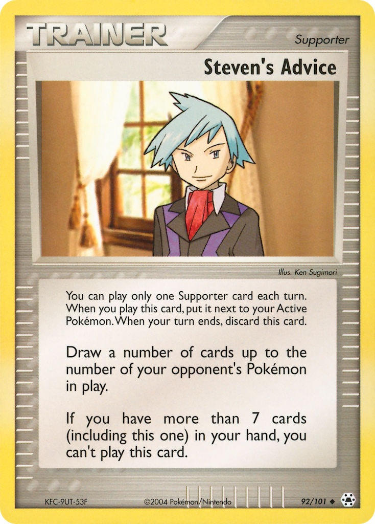 Steven’s Advice - Hidden Legends Pokemon Trading Card
