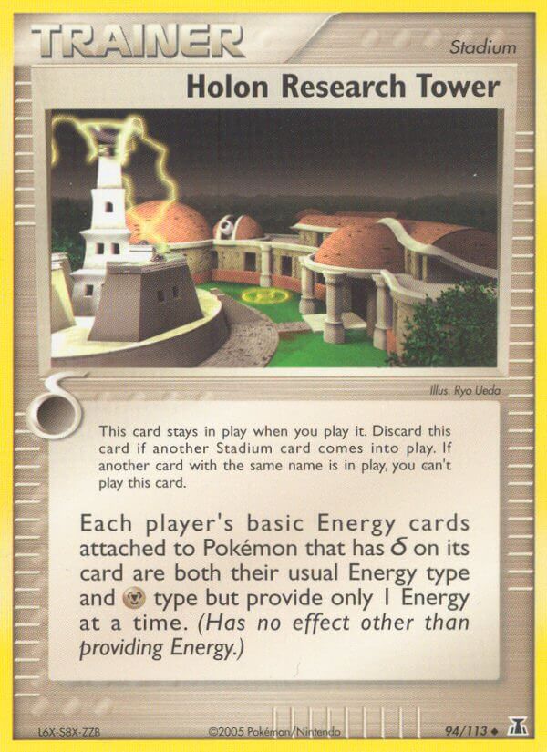Holon Research Tower Reverse Holo - Delta Species Pokemon Trading Card