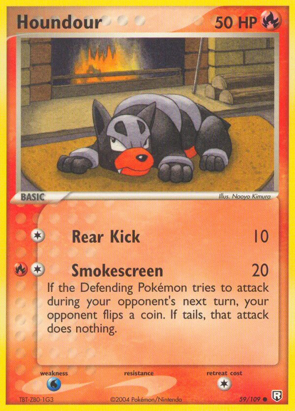 Houndour – 59/109 Team Rocket Returns Pokemon Trading Card