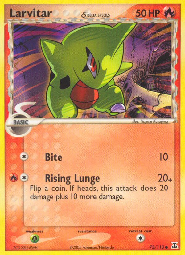 Larvitar - Delta Species Pokemon Trading Card