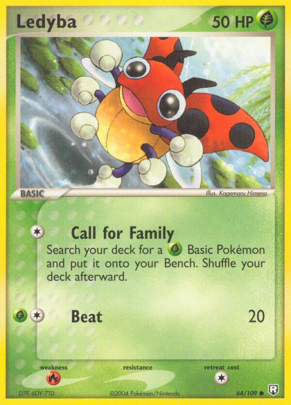 Ledyba Reverse Holo - Team Rocket Returns Pokemon Trading Card