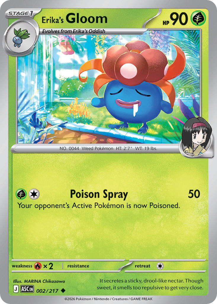 Erika’s Gloom Reverse Holo (Energy)