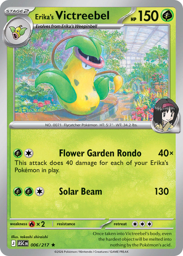 Erika’s Victreebel Reverse Holo (Energy)