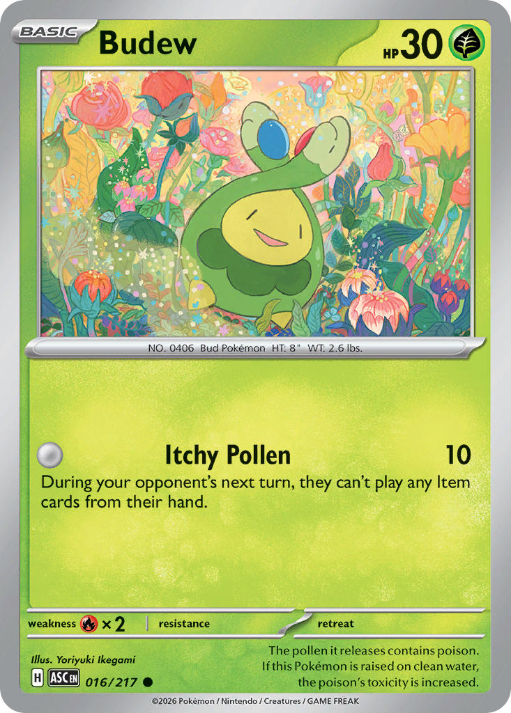 Budew – 016/217 Ascended Heroes Pokemon Trading Card