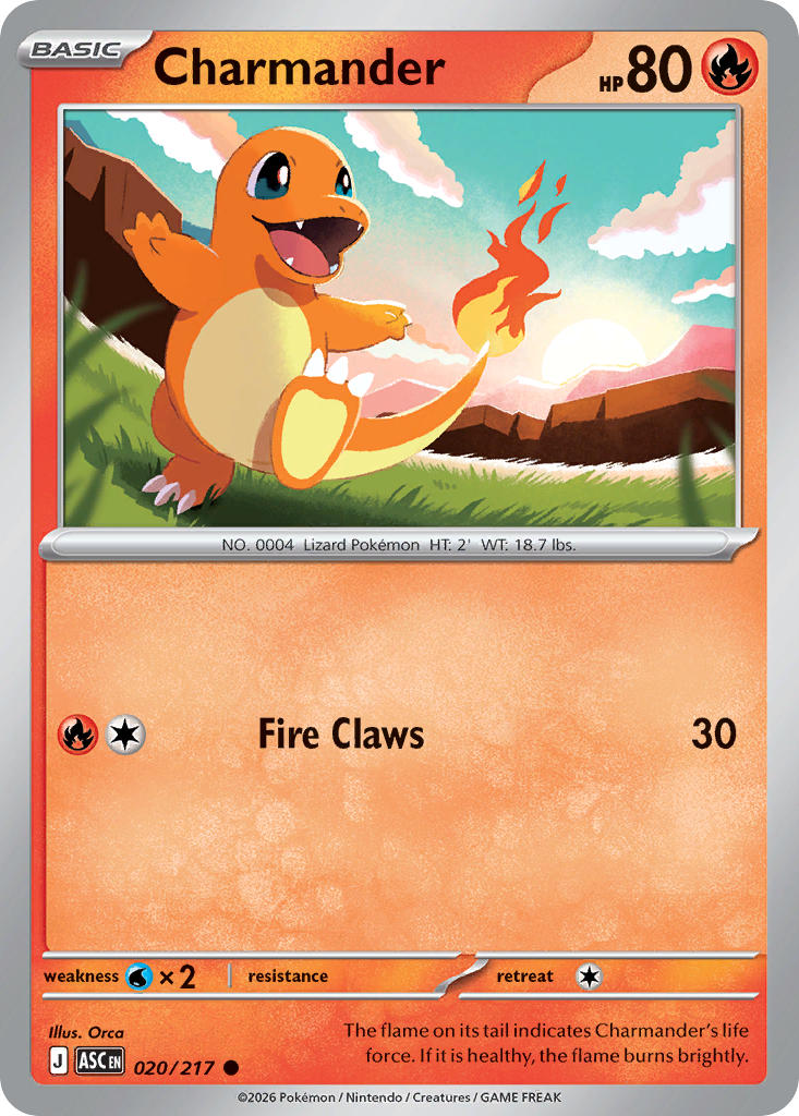 Charmander - Ascended Heroes Pokemon Trading Card