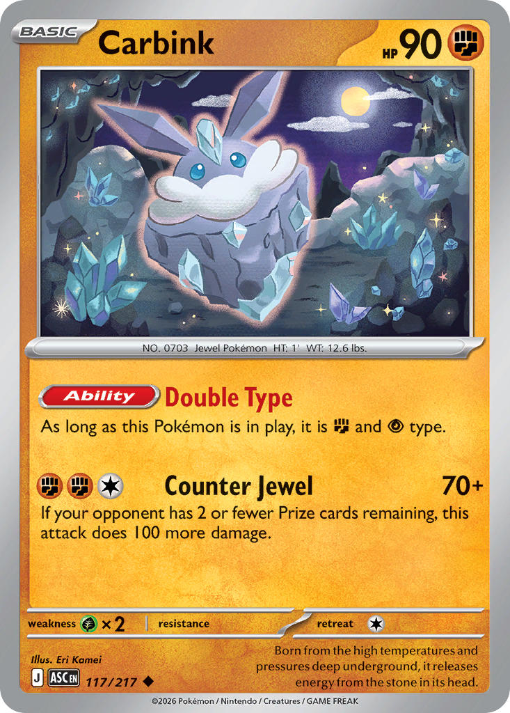 Carbink - Ascended Heroes Pokemon Trading Card