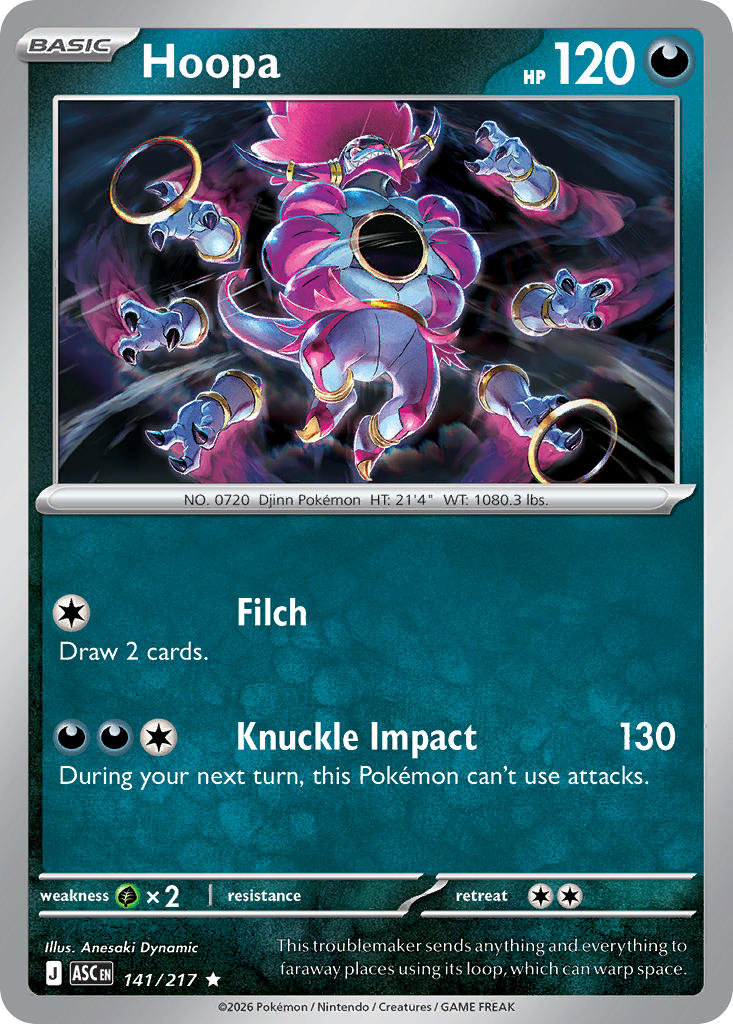 Hoopa Reverse Holo - Ascended Heroes Pokemon Trading Card