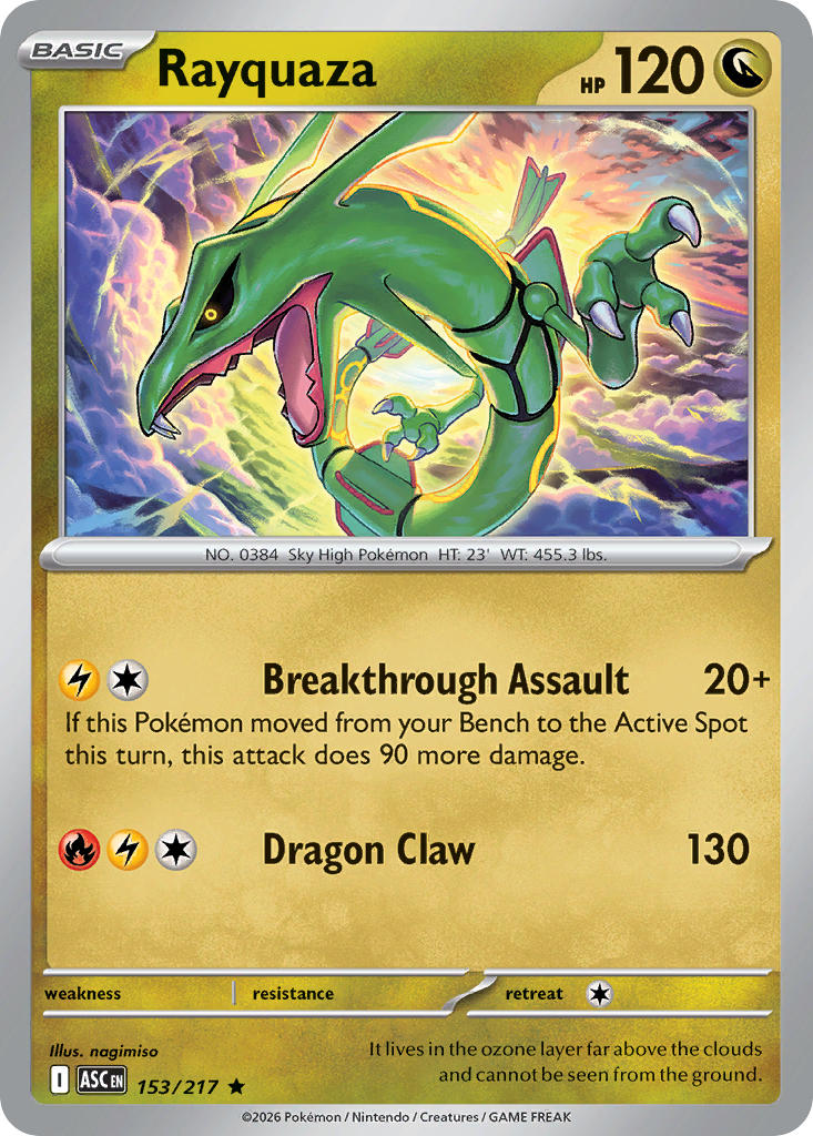 Rayquaza - Ascended Heroes Pokemon Trading Card