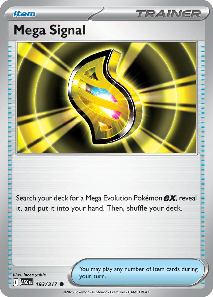 Mega Signal Reverse Holo - Ascended Heroes Pokemon Trading Card