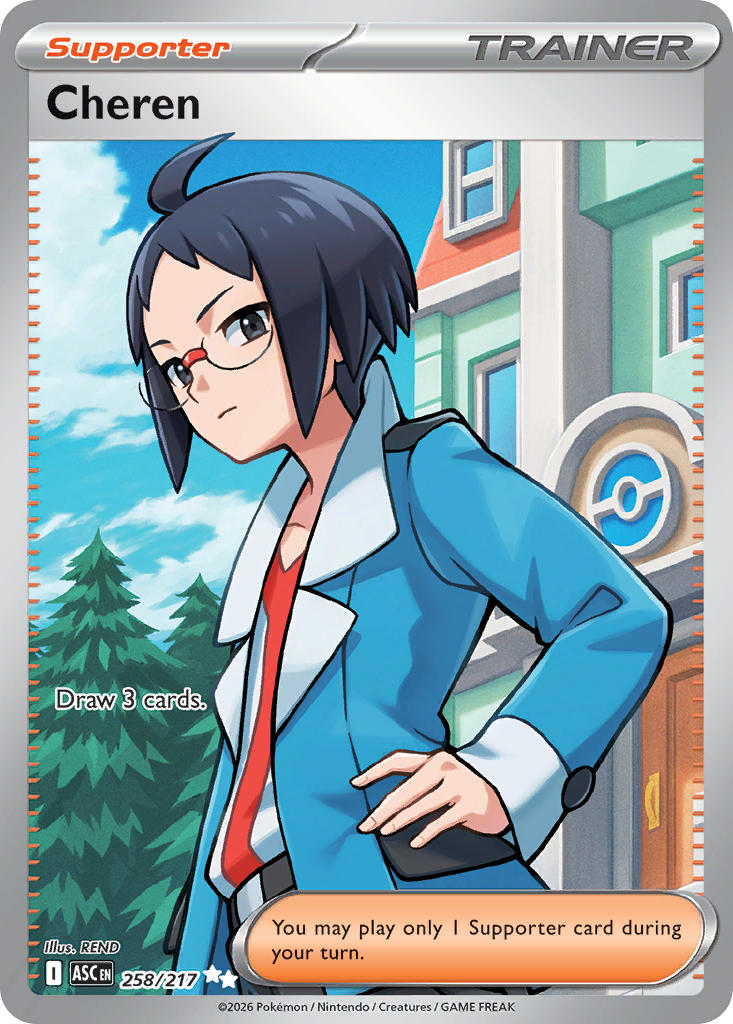 Cheren - Ascended Heroes Pokemon Trading Card
