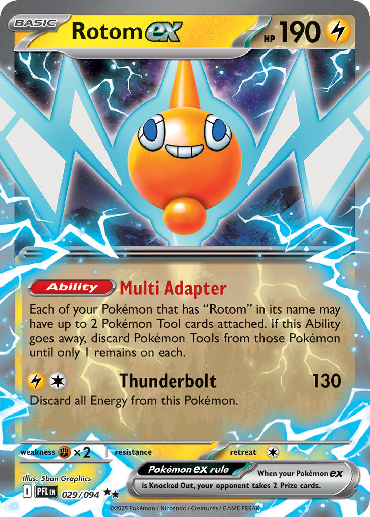 Rotom ex - Phantasmal Flames Pokemon Trading Card