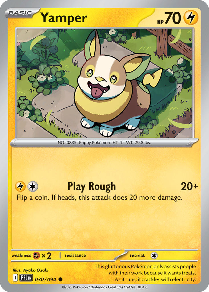 Yamper - Phantasmal Flames Pokemon Trading Card