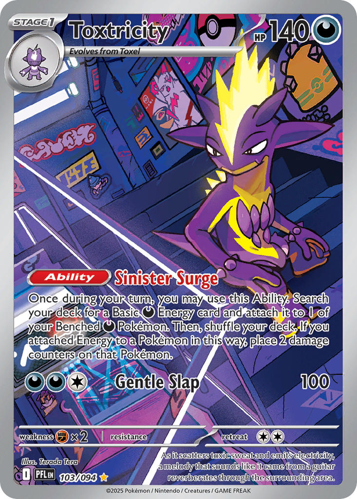 Toxtricity - Phantasmal Flames Pokemon Trading Card