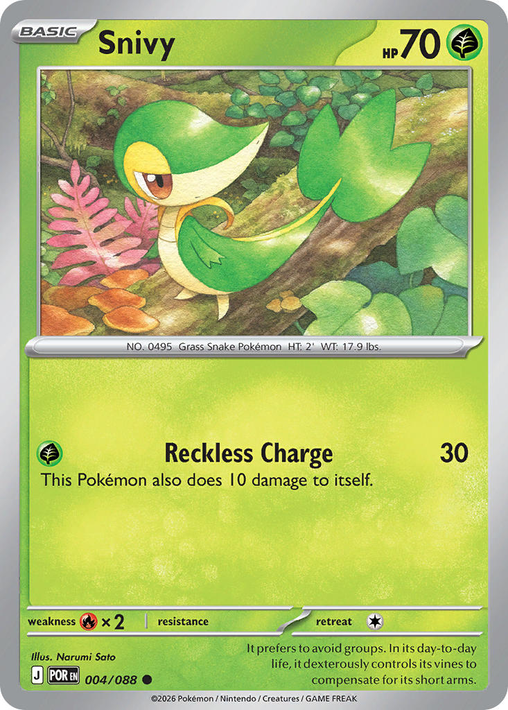 Snivy - Perfect Order Pokemon Trading Card